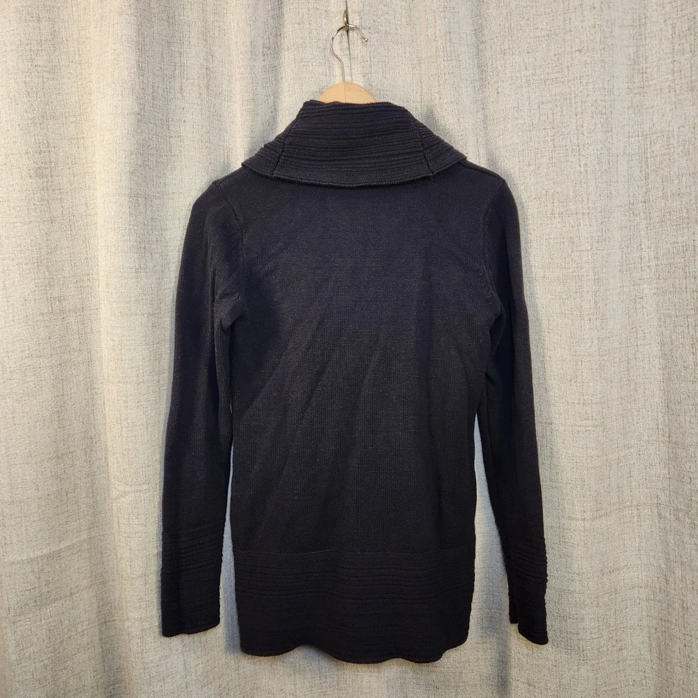 Calvin Klein‎ Cowl Neck Sweater Women's S Black Long Sleeve Heavy Knit Classic